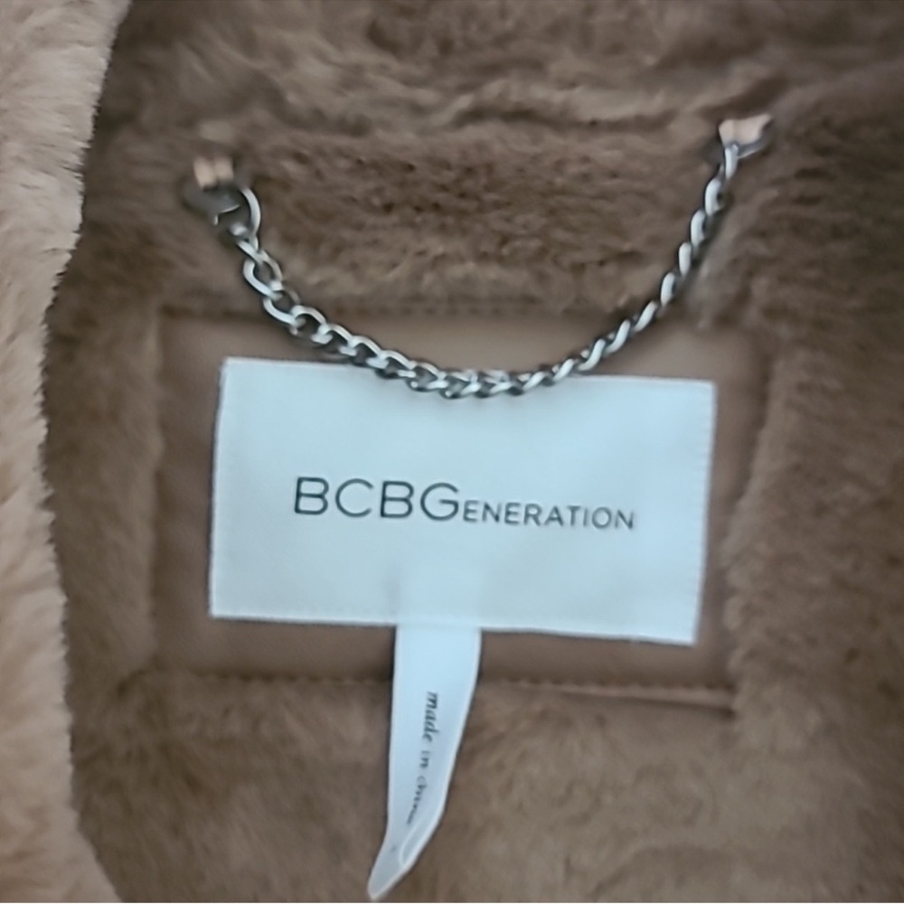 BCBGeneration Blush Shearling Coat - Picture 7 of 10